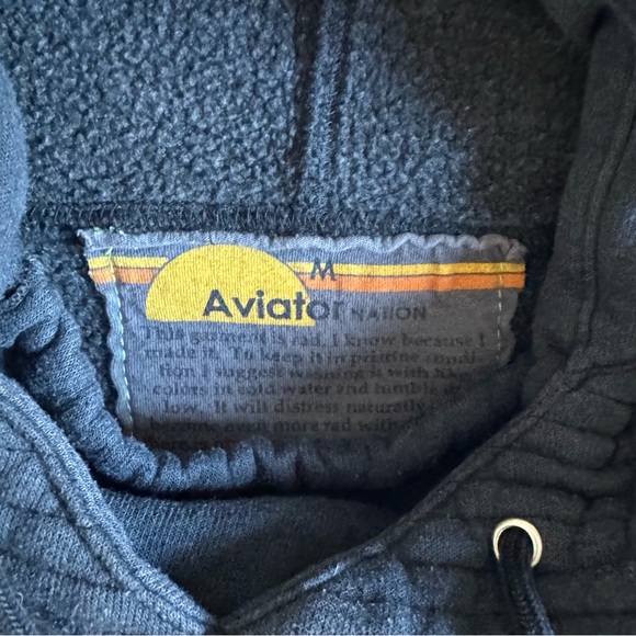 Aviator Nation NINJA PULLOVER HOODIE - Navy - Picture 4 of 5